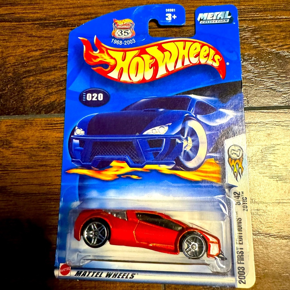 Hot Wheels 2003 First Edition 8/42 #20 Zotic Mtflk Orange w/PR5s Rare Edition